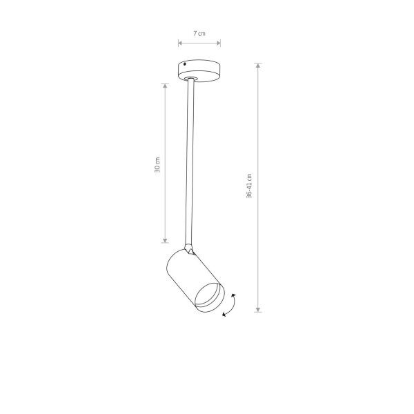 Elegante Deckenlampe in Schwarz Gold verstellbar H:41cm