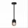 Elegante Deckenlampe in Schwarz Gold verstellbar H:41cm