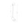 Elegante Deckenlampe in Schwarz Gold verstellbar H:41cm