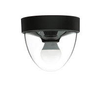 Runde Deckenlampe Schwarz Ø18cm klein IP44 Modern...