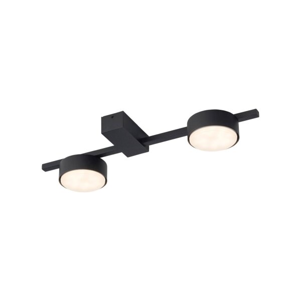 Kleine Deckenleuchte Schwarz L:39cm Aluminium Metall