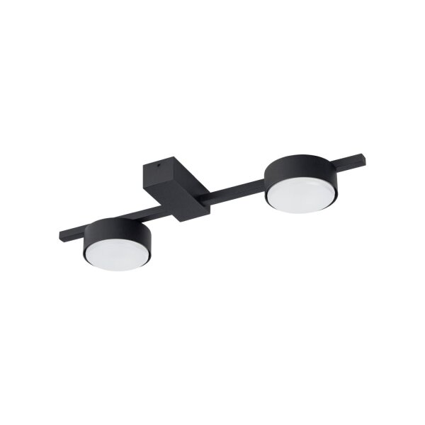 Kleine Deckenleuchte Schwarz L:39cm Aluminium Metall