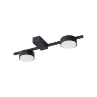 Kleine Deckenleuchte Schwarz L:39cm Aluminium Metall