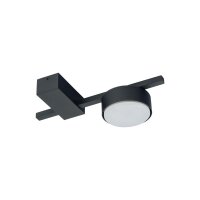 Schwarze Deckenleuchte klein L:23cm Aluminium Metall