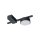 Schwarze Deckenleuchte klein L:23cm Aluminium Metall