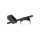 Schwarze Deckenleuchte klein L:23cm Aluminium Metall