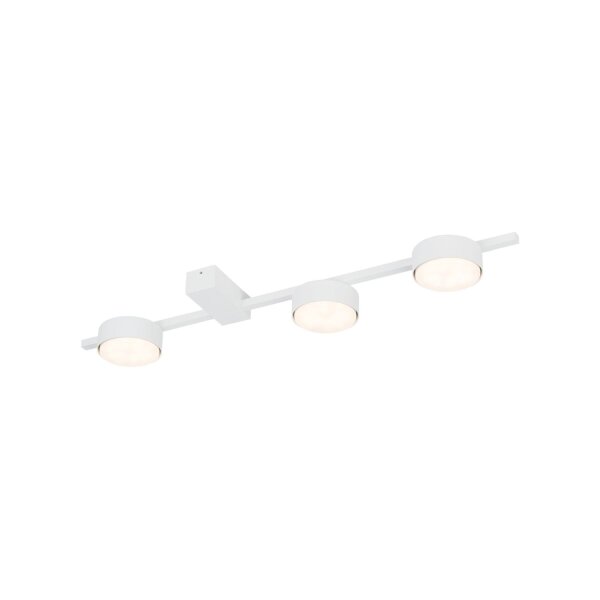 Längliche Deckenleuchte Weiß L:59cm Aluminium Metall
