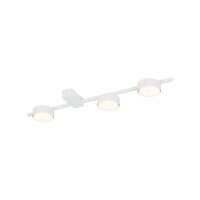 L&auml;ngliche Deckenleuchte Wei&szlig; L:59cm Aluminium Metall