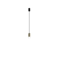 Elegante Hängeleuchte TORRY Glas Messing Ø6,5cm