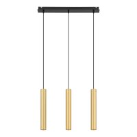 Elegante Pendelleuchte Messing Schirme Zylinder Modern