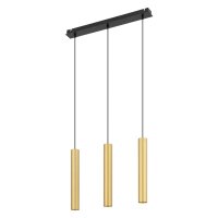Elegante Pendelleuchte Messing Schirme Zylinder Modern