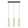 Elegante Pendelleuchte Messing Schirme Zylinder Modern