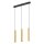 Elegante Pendelleuchte Messing Schirme Zylinder Modern