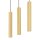Elegante Pendelleuchte Messing Schirme Zylinder Modern