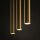 Elegante Pendelleuchte Messing Schirme Zylinder Modern