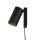 Wandspot mit Schalter Kabel Schwarz Gold GU10