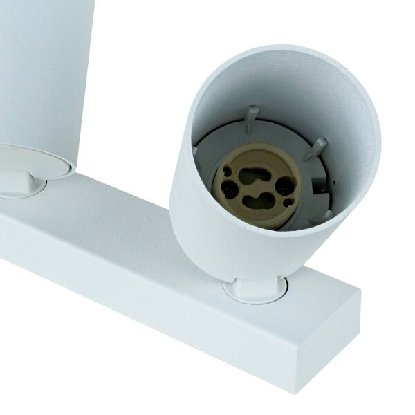 Deckenstrahler Weiß länglich B:5,5-20cm Modern flexibel