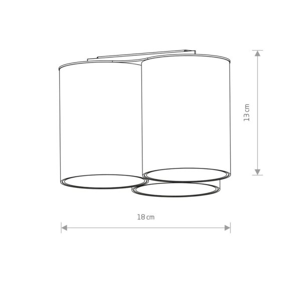 Aufbauspot Lampe Schwarz 3-flammig GU10 Modern