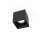 Schwarzer Aufbauspot eckig B:12,5cm GU10 Metall kompakt