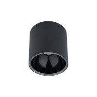 Moderner Aufbauspot rund Ø127mm GU10 Schwarz Aufputz