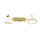 Badleuchte mit Schalter in Gold Jugendstil GRANDO
