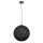 Pendelleuchte Metall Kugel Geflecht Ø 40 cm Schwarz