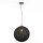 Pendelleuchte Metall Kugel Geflecht Ø 40 cm Schwarz