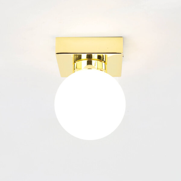 Badlampe in Gold Weiß STAR Wand Decke