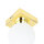 Badlampe in Gold Weiß STAR Wand Decke
