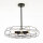 Deckenlampe Metall Schwarz Ø 56 cm 5x E27 Retro