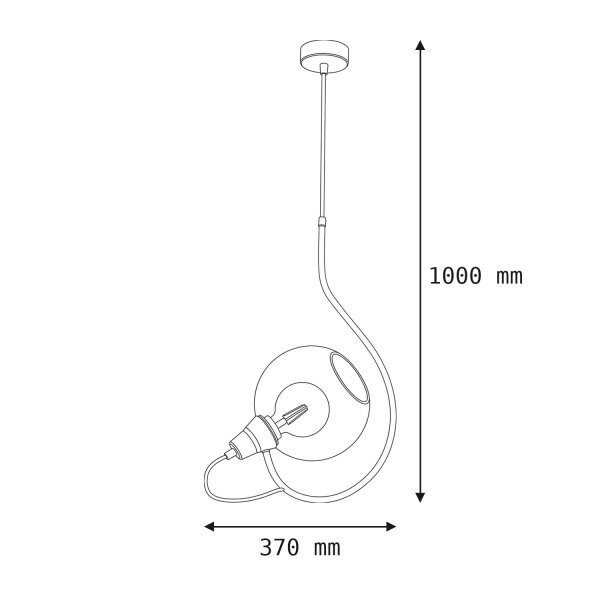 Hängelampe Pendelleuchte Glas Wohnzimmer Modern