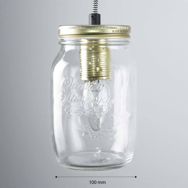 Hängeleuchte JARS in Messing 3-flmg