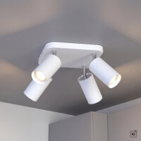 Deckenspot EYE in Wei&szlig; 4-flmg