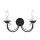 Designer Wandlampe Schwarz Metall Rustikal elegant