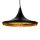 Industrial Hängelampe Metall Schwarz Gold Ø25cm