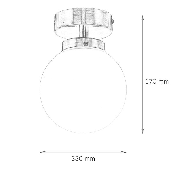 Deckenlampe Badezimmer Chrom Weiß E14