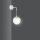 Wandlampe Weiß verstellbar Kugel Schirm Glas Metall E27