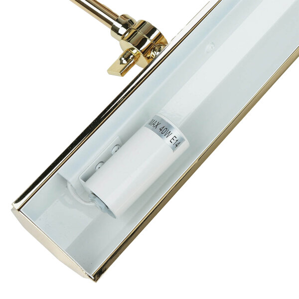 Bilderlampe in Messing elegantes Design Premium