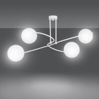 Deckenlampe Weiß Modern E27 elegant VISSAZA Wohnzimmer
