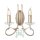 Wandleuchte in Silber Gold Kristalle E14 Wohnzimmer