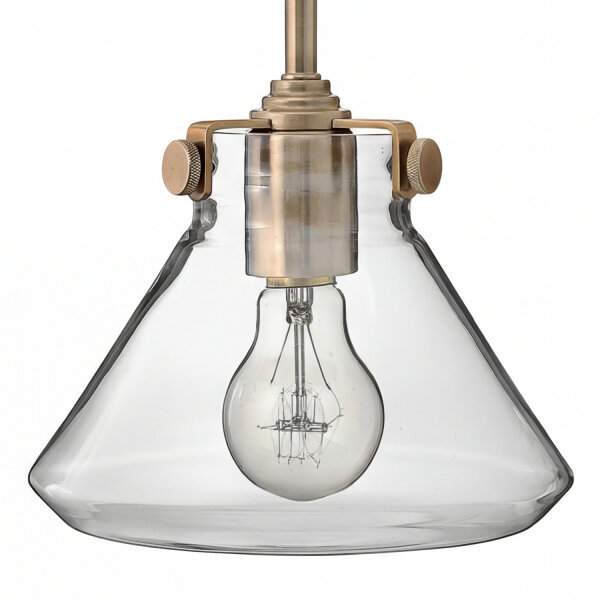 Designer Wandleuchte Industrie Look Glas Schirm