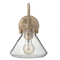 Designer Wandleuchte Industrie Look Glas Schirm