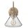 Designer Wandleuchte Industrie Look Glas Schirm