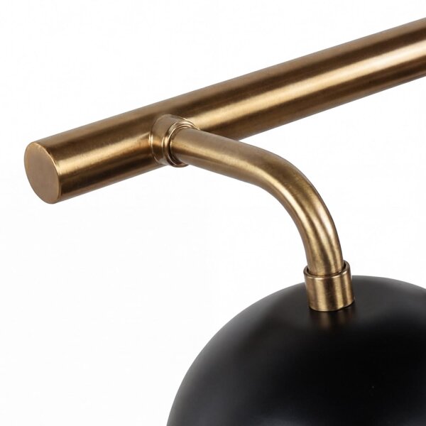 Wandlampe Schwarz Gold groß 4x E14 Metall Loft Design