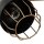 Wandlampe Schwarz Gold groß 4x E14 Metall Loft Design