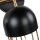 Wandlampe Schwarz Gold groß 4x E14 Metall Loft Design