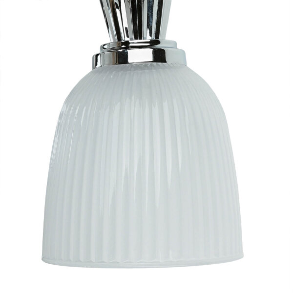 Stilvolle Badleuchte mit LED IP44 Riffelglas COSTILLA