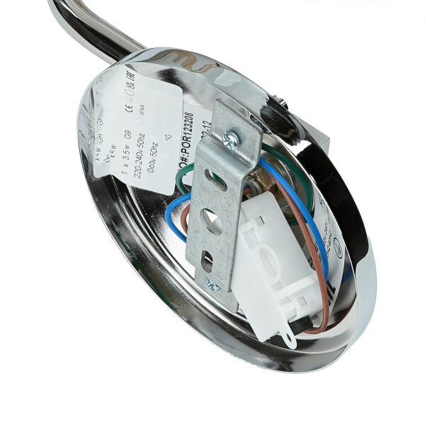 Stilvolle Badleuchte mit LED IP44 Riffelglas COSTILLA