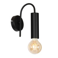 Wandlampe Schwarz Metall Modern f&uuml;r E27