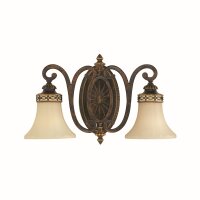 Wandlampe ANABELL 1 Braun 2xE27 Landhaus Leuchte